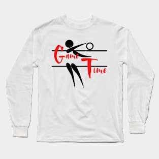 Time Game - Sports Volleyball Long Sleeve T-Shirt